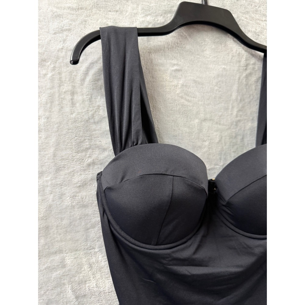 Kate Spade New York Womens Black Underwire One Piece Swimsuit Sweetheart Neck XL - Picture 8 of 14